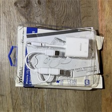 Vivitar 6in Portable USB to USB-C & Micro USB 1:2 Charging Cable, White picture