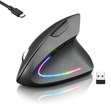 Ratón ergonómico inalámbrico vertical para portátil y PC de escritorio picture