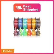 MIKA3D 6 Spools Bicolor Dual Color 1.75mm 3D Printer Filament Bundle, 3D Prin... picture