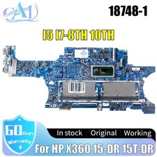 18748-1 For HP X360 15-DR 15T-DR  TPN-W142 Laptop Motherboard i5 i7-8th 10th picture