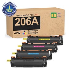 4PK 206A Toner Compatible for HP W2110A LaserJet MFP M283fdw M255dw With Chip picture
