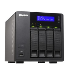 QNAP TS-421 4-Bay NAS DiskStation Diskless Hot-Swap 2x Gigabit picture