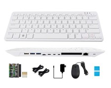 Pi 500 Portable Keyboard Computer Compatible with 286 x 122 x 23 mm, White picture
