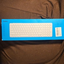 Rapoo E9350L Wireless Slim Multi-Device Keyboard White English QWERTY Alloy picture