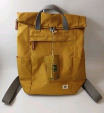 NWT ORI LONDON Travel Backpack Canfield Yellow Corn Nylon Rolltop Backpack picture