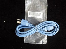 6FT BLUE UNIVERSAL 3 PRONG AC POWER CABLE 18AWG CORD COMPUTER PRINTER MONITOR TV picture