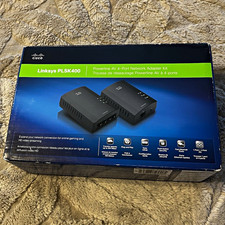 Linksys PLSK400 Powerline AV 200Mbps 4-Port Adapter Kit, 2 Adapters picture