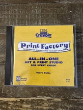 IBM Crayola Print Factory PC Cd Rom picture