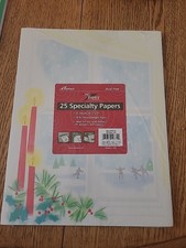 NEW Christmas Holiday Stationary Computer Paper 25 sheets Acid Free Window Sill picture