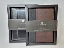 Microsoft Surface 3 Platinum Leather Folio Case - Black & Brown/Black picture