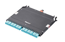 PANDUIT HDFlex Cassette OM4 12-Port Duplex LC to (1) 24-fiber MPO FHCZO-24F-10A picture