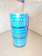 Vintage Dynex DVD+R 3 Sealed Spindle Packs of 50 16x 4.7GB picture
