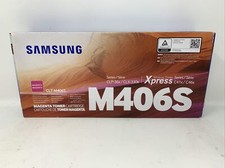 GENUINE SAMSUNG MAGENTA TONER CARTRIDGE CLT-M406S NEW C41X/C46X M406S picture