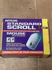 Mitsumi ECM-S5002 Scroll Mouse PS/2 Vintage Retro PC Wired Ball Mouse  picture