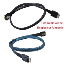 Gen5 PCI-E MCIO Slimline SFF-8654 4i to Oculink SFF-8611 4i Adapter Cable Wire picture