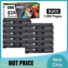 10 PK Black CF283A Toner For 83A HP LaserJet Pro MFP M225dn M225dw M127fw M127fn picture