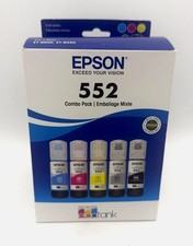 Genuine Epson T552 High Yield Ink Cartridge 5-Pack CMY Photo Black Gray OEM picture