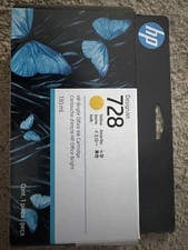 Genuine HP 728 Yellow 130ml DesignJet Ink Cartridge (F9J65A) - Sealed (2026 Exp) picture