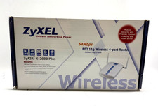 NEW ZyXEL Zyair G-2000 Plus 54 Mbps 4-port 10/100 Router Wireless picture