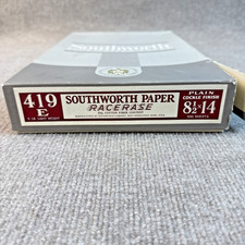 Vtg Southworth RaceRase Onionskin Paper 419E Legal 8.5x14 500 Box 25% Cotton 9lb picture