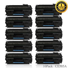 10PK CE505A 05A Compatible Toner Cartridge for HP Laserjet P2035 P2035n P2055dn picture