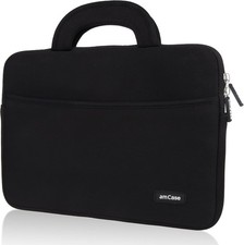 Neoprene Sleeve Case for Chromebook 11.6 to 12 inch with Handle - Black Travel B picture