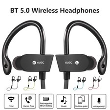Mpow Bluetooth Headphones Wireless Hanging Neck Sport Earphones Noise Cancelling picture