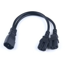 UPS Server Y Splitter C14 to 2 x C15 Power Extension Cable,30cm picture