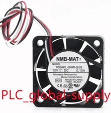 1PCS NEW NMB 1604KL-04W-B59 double ball  fan 12V 0.1A 4CM 3-Pin  Fast delivery picture