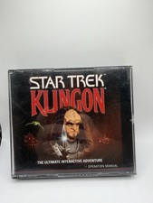 Star Trek KLINGON PC CD-ROM 3 Disk + Manual Ultimate Interactive Adventure picture