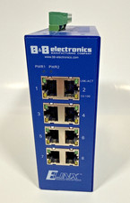 B&B Electronics EIR308 Elinx Industrial Ethernet Switch 8 Port Blue DIN Rail Mnt picture