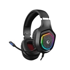 Rampage RM-K90 Wired Gaming Headset with Microphone – RGB Headphones Black picture