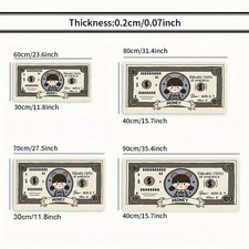 1pc Large Gaming Mouse Pad - Cartoon Girl on $100 Bill Design, Ideal Christmas picture