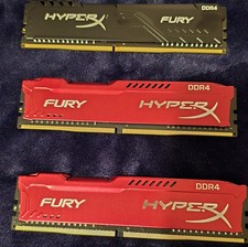 HyperX Fury 24GB (3x8GB) DDR4-2666 PC4-21300 288-Pin DIMM Non-ECC picture