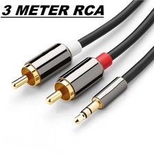 2 AV to 3.5 MM AUX Cable - 3 Meter for PC Laptop picture