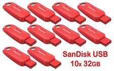 LOT 10x SanDisk Cruzer Snap USB 2.0 Flash Drive 32GB SDCZ62-032G - 32 GB R picture
