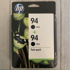 GENUINE HP 94 94 C9350FN Twin-Pack Black Ink Cartridges In Box OEM EXPIRED 2012 picture
