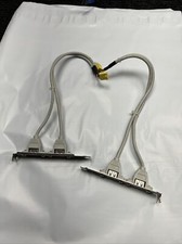 Used Lot of 2 USB Shielded High Speed Cable 2.0 28AWG/2C+24AWG/2C E188601 picture