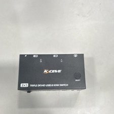 KCEVE KC-KVM203DH 2:3 Triple DisplayPort USB 3.0 KVM EDID Remote Black picture