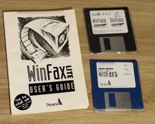 2 WinFax Lite disks W/ manual Pictured Vintage picture
