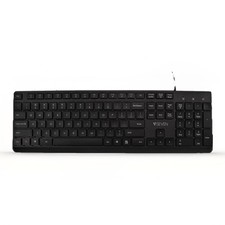 V7 KU350US USB Wired Keyboard Full Size Low Profile Quiet Keys Black US Layout picture