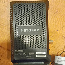 NETGEAR CM600 DOCSIS 3.0 Cable Modem 24x8 1-Port Ethernet Black w/ Adapter picture