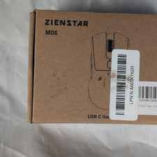 ZIENSTAR M06 Wired USB-C Optical Mouse 6000 DPI 6-Button Scroll Wheel White picture
