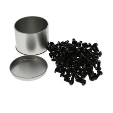 5 Pack of 12-24 Rack Screws, Black 100-Pack picture