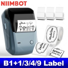 Niimbot B1 Portable Thermal Printer with Tapes 2 Inch Adhesive Label Machine Min picture