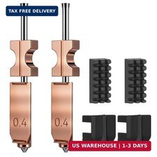 2PCS 0.4mm AD5X Nozzle,Quick-Swap Copper Alloy Hardened Steel 3D Printer Hotend picture