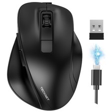 TECKNET Wireless Mouse, Bluetooth Mouse (BT5.0/3.0 & 2.4G) Rechargeable 4800 ... picture