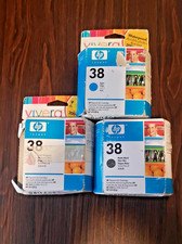 OEM Genuine HP Vivera 38 Ink  Cartridge - Cyan, Matte Black, Magenta picture