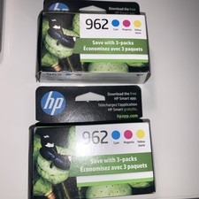 TWO (2) Brand new hp 962 ink cartridges genuine 3 Color Pack Expires Dec 2026 picture