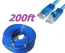 CAT5 CAT5E cat 5 RJ45 Ethernet LAN Network Cord Cable 200ft 200 FT BlueNew picture